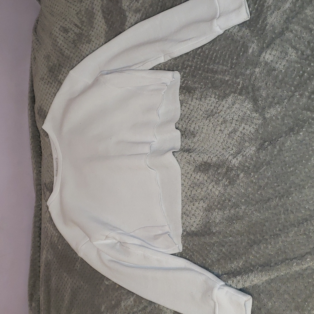 White cropped sweatshirt (women's)